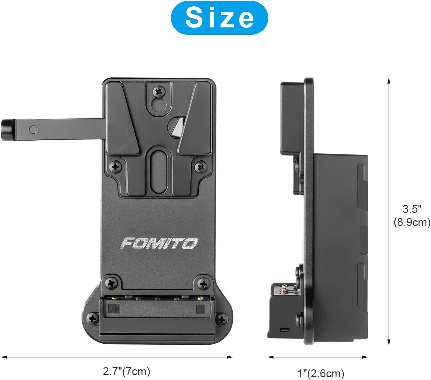 Thumbnail 5 de FOMITO NP-F970 to V‑Mount Adapter for Monitors