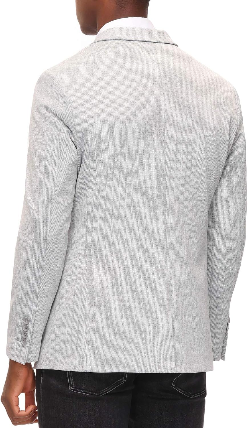 Detalle 2 de PJ PAUL JONES Herringbone Knit Blazer, Lightweight Two-Button Sport Coat