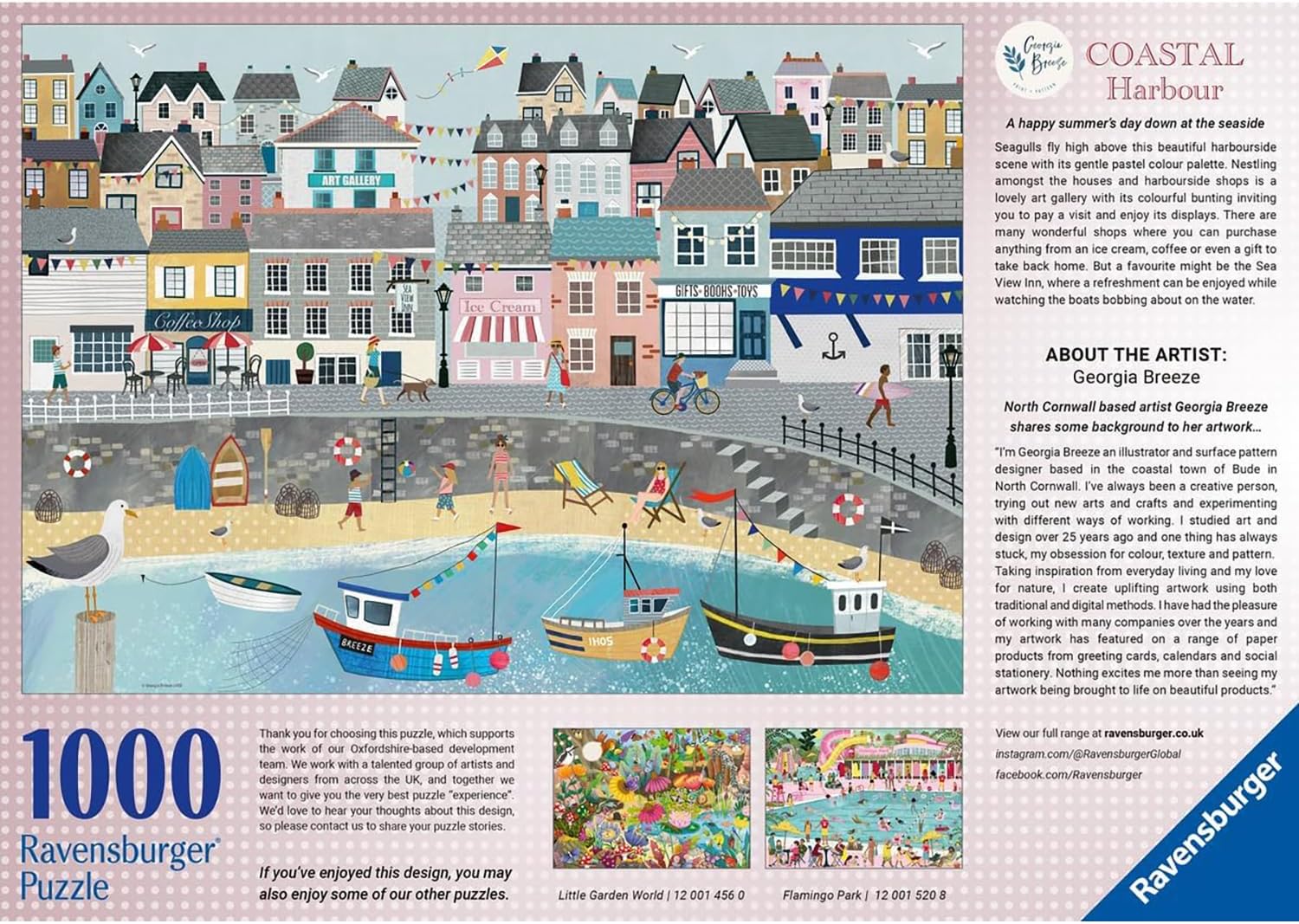 Detalle 2 de Ravensburger Puzzle 1000 pièces Coastal Harbour 🧩
