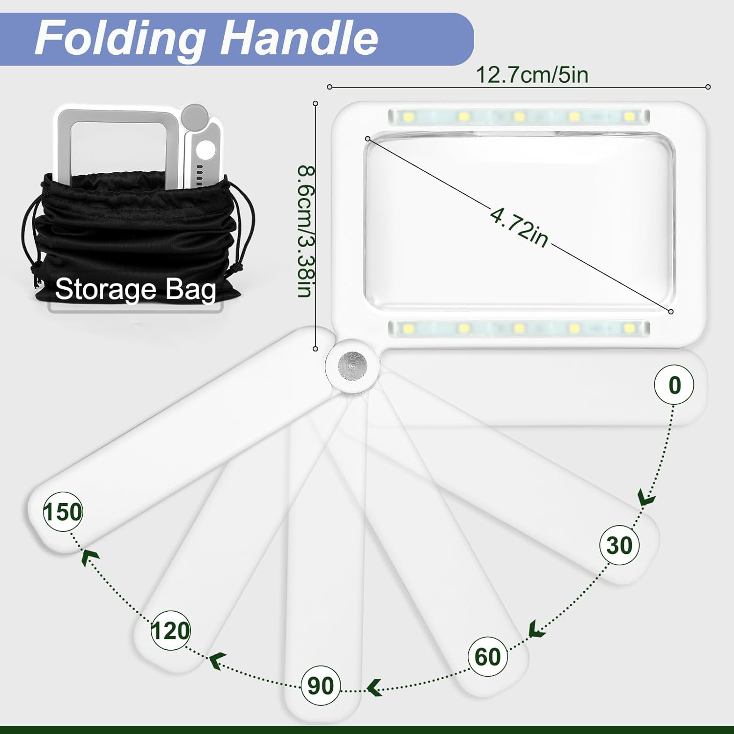 Thumbnail 2 de Tobegiga 5X Magnifying Glass