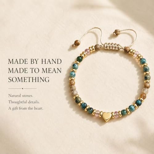 Thumbnail 4 de Lueaurra Natural Stone Crystal Bracelet, Adjustable Fit and Gift Box
