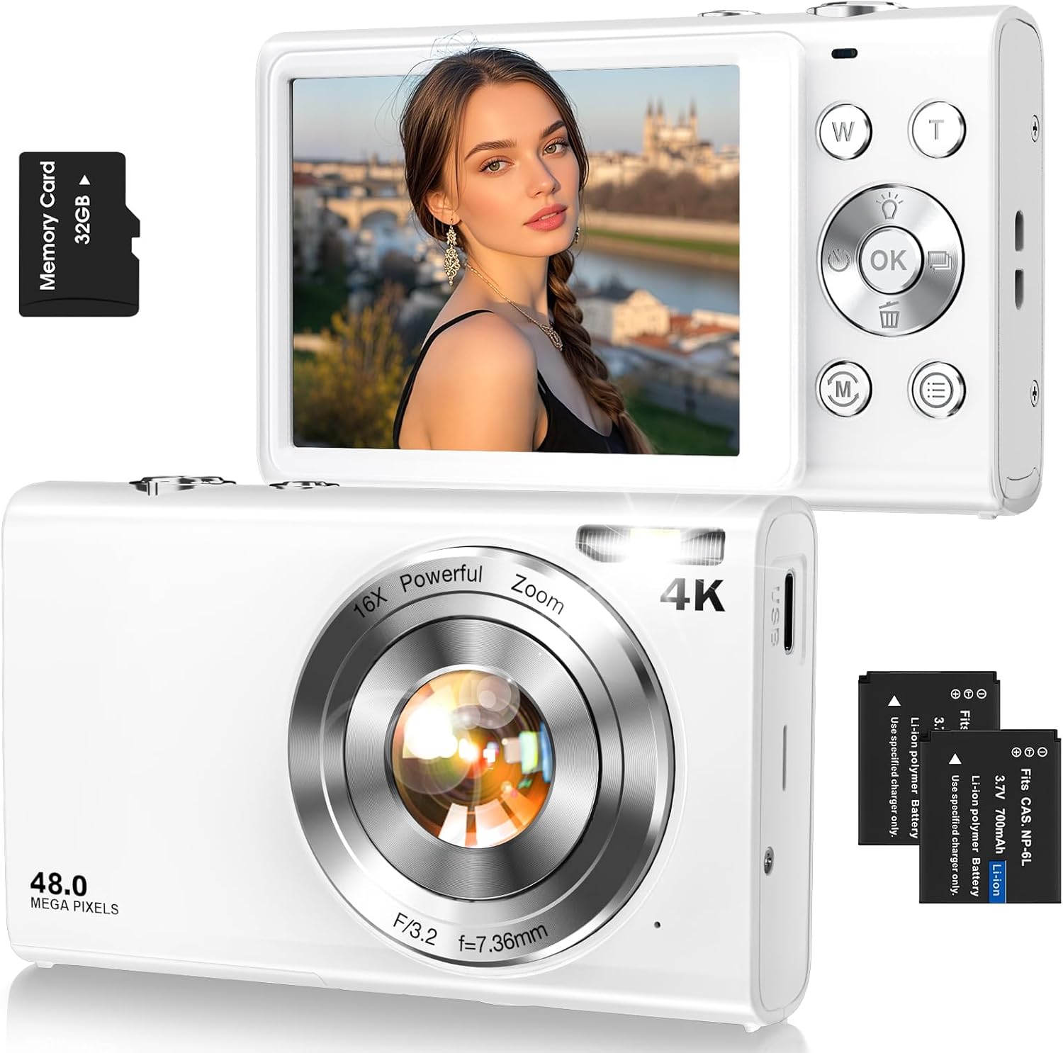 Detalle de Autofocus 4K Vlogging Camera 48MP