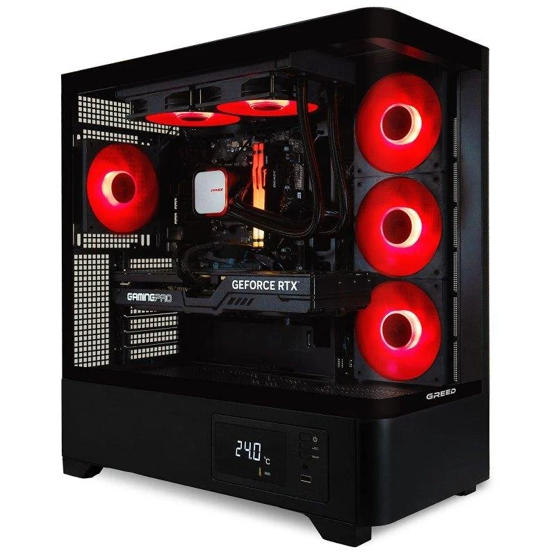 Detalle de GREED MKM Power con 1 TB SSD y RTX 5070 Ti