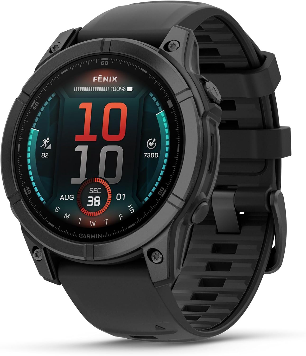 Detalle de Garmin fēnix 8, 47mm, Black: Versatile multisport smartwatch for serious athletes