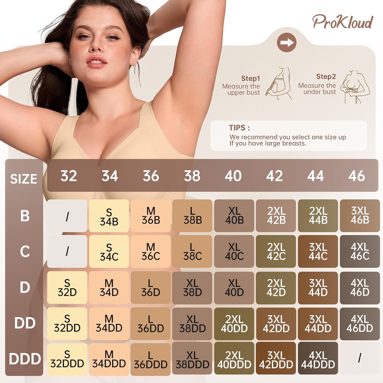 Thumbnail 6 de ProKloud Jelly Bra Plus Size Wireless Support Bra