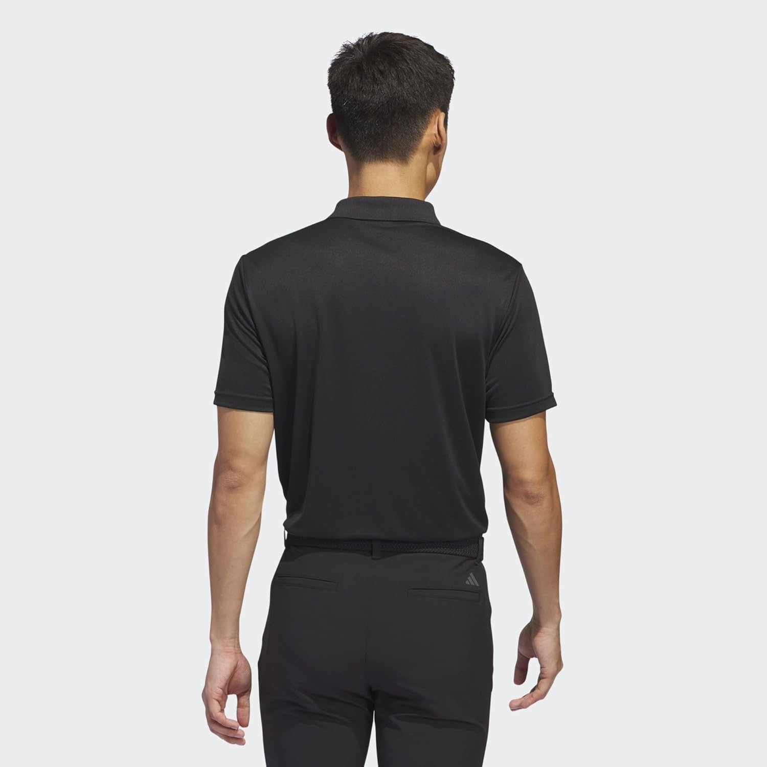 Thumbnail 5 de adidas Men’s Core Performance Primegreen polo shirt (Black) – regular fit with three-button collar