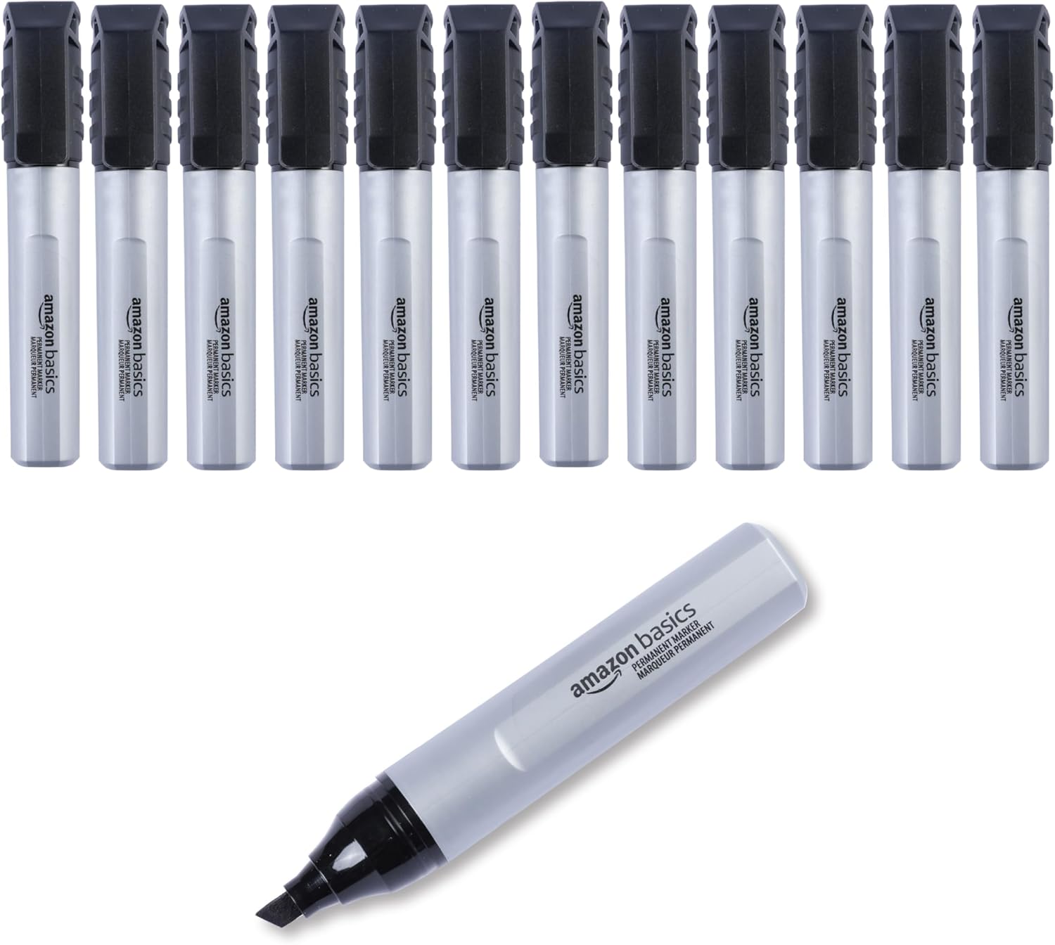 Thumbnail 6 de Amazon Basics Ultra Fine Point Permanent Markers – Noir, lot de 12