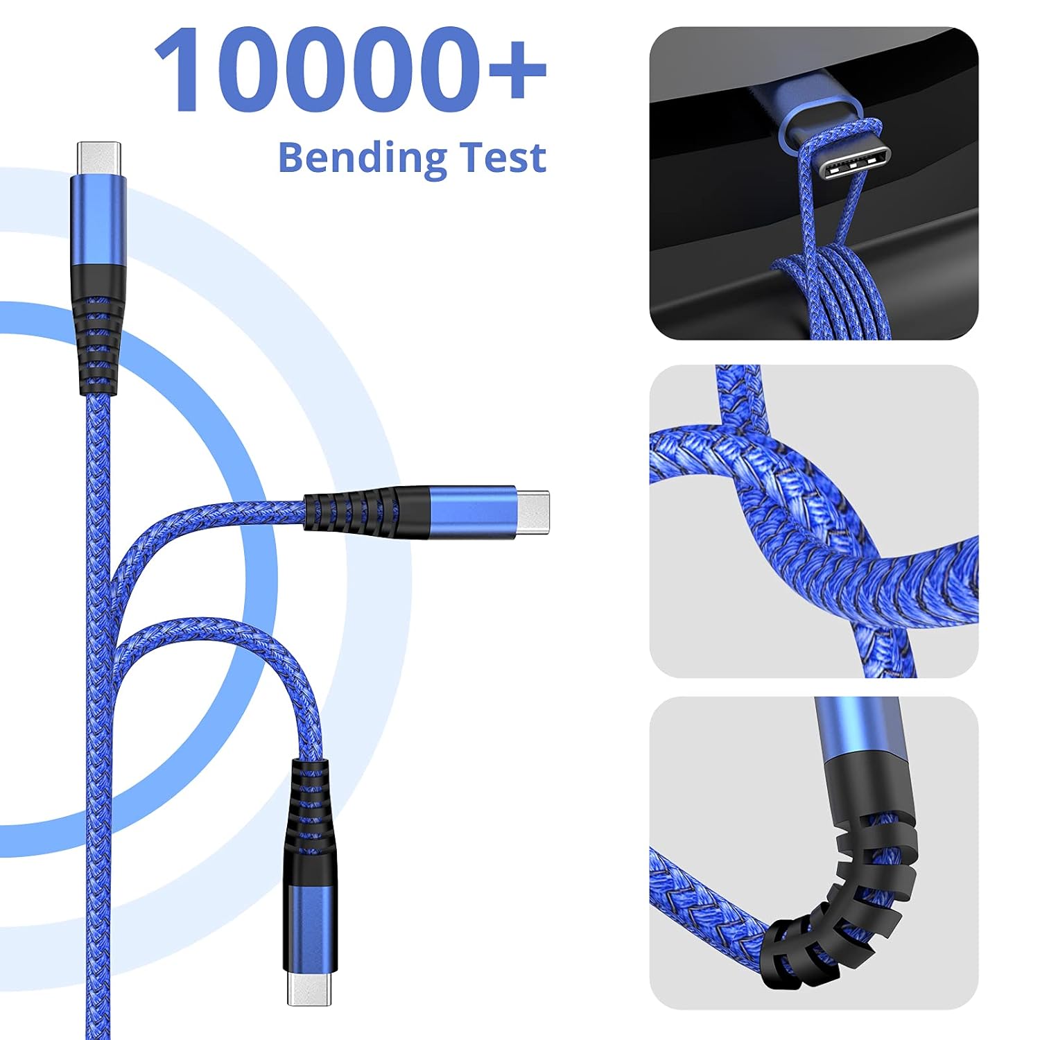 Thumbnail 2 de Ofuca USB C Charger Cable 1m 3Pack