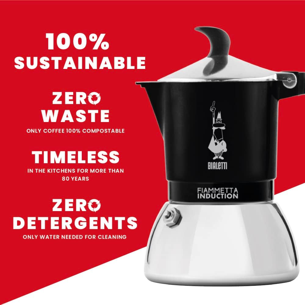 Thumbnail 4 de Bialetti Fiammetta Cafetera de inducción 2 tazas ☕ Elegante