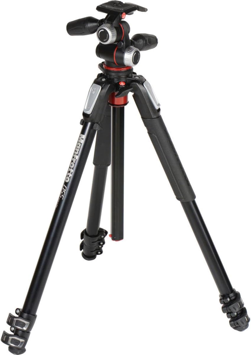 Thumbnail 1 de Manfrotto 055XPRO 3-Section Tripod Kit with 3-Way Pan Tilt Head (Aluminium)