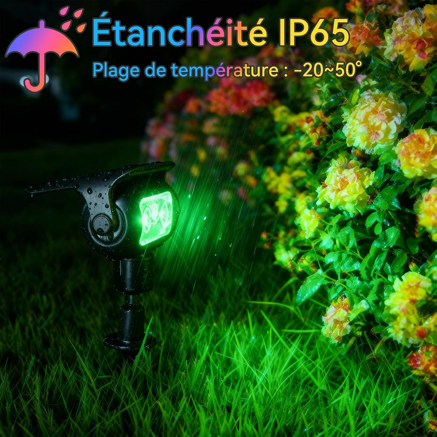 Detalle 2 de MEEKBOS Spot solaire 4 pièces