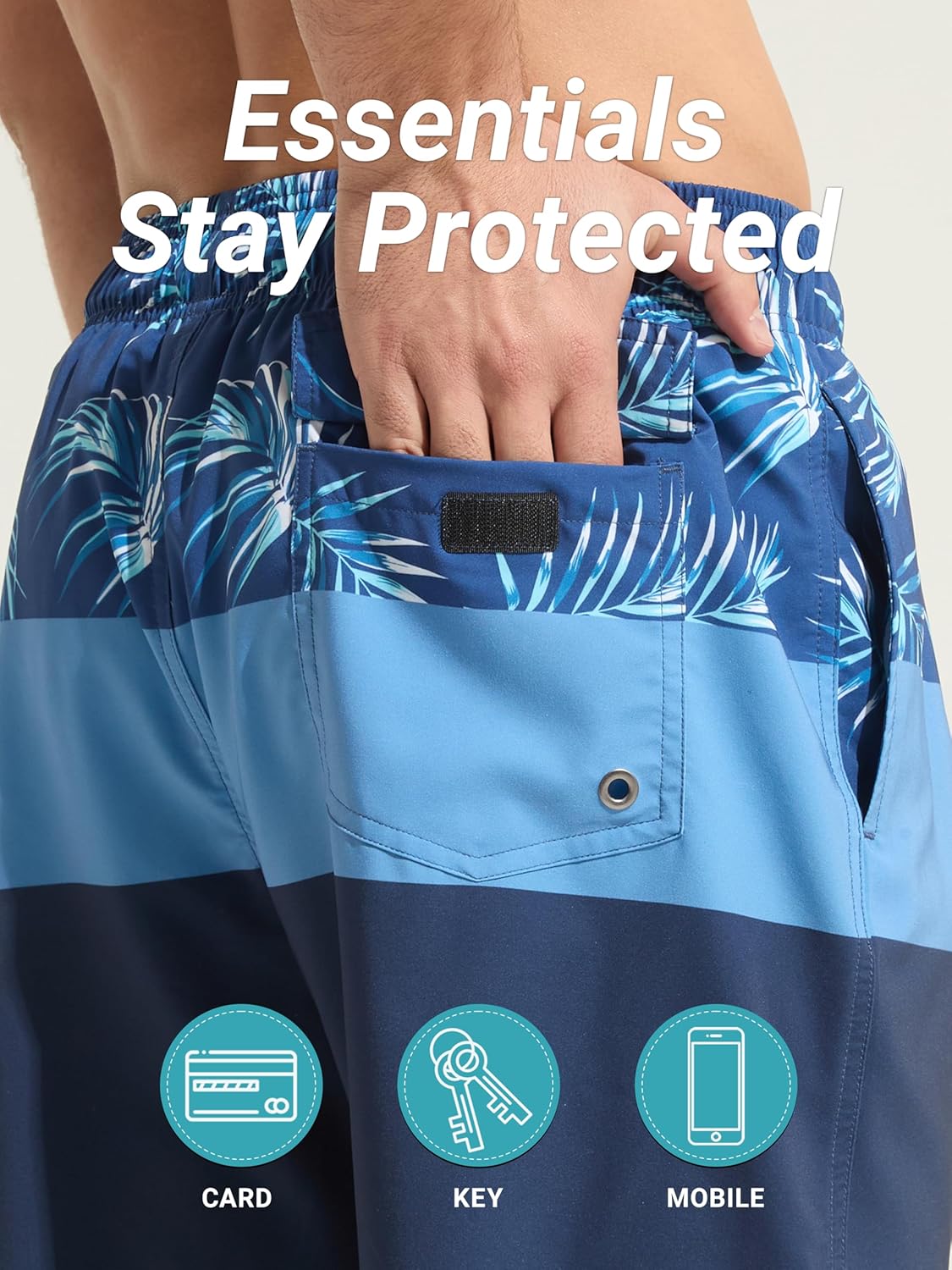 Detalle de Arcweg Pantaloncini da Uomo per Nuoto: Shorts da Bagno con Asciugatura Rapida e Tasche