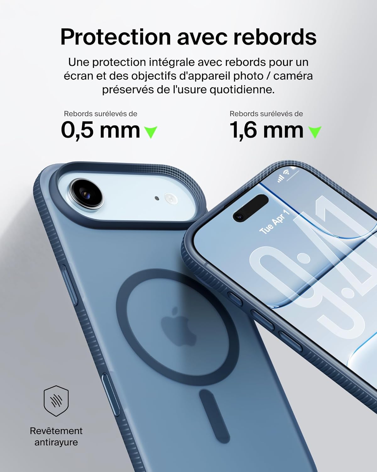 Thumbnail 5 de Belkin SheerForce Grip: Coque iPhone Air, MagSafe, design fin et antidérapante – Bleu