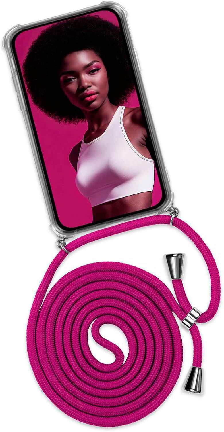 ONEFLOW Twist Case: Custodia con cinturino per Samsung Galaxy A16 (4G/5G) – Collana a tracolla Rosa