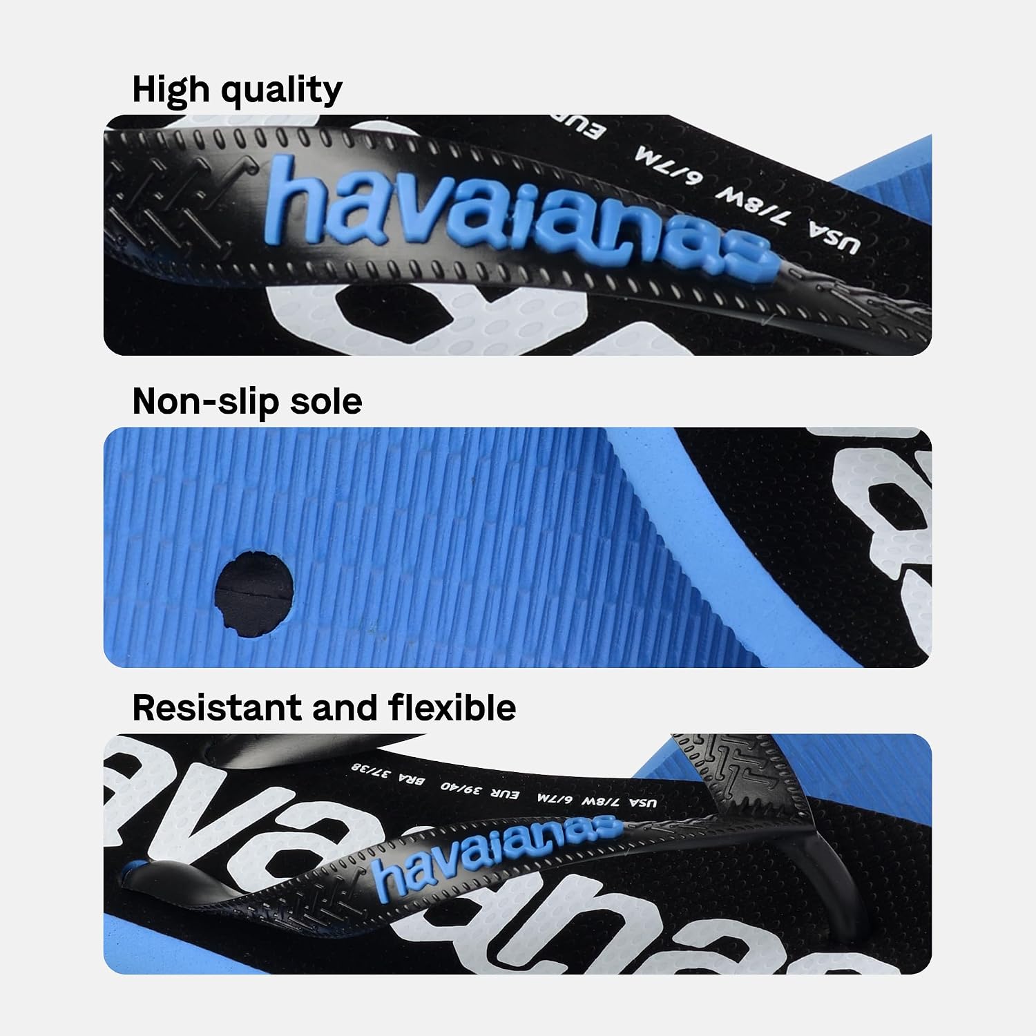 Detalle 2 de Havaianas Womens Top Logomania Turquoise Flip Flops