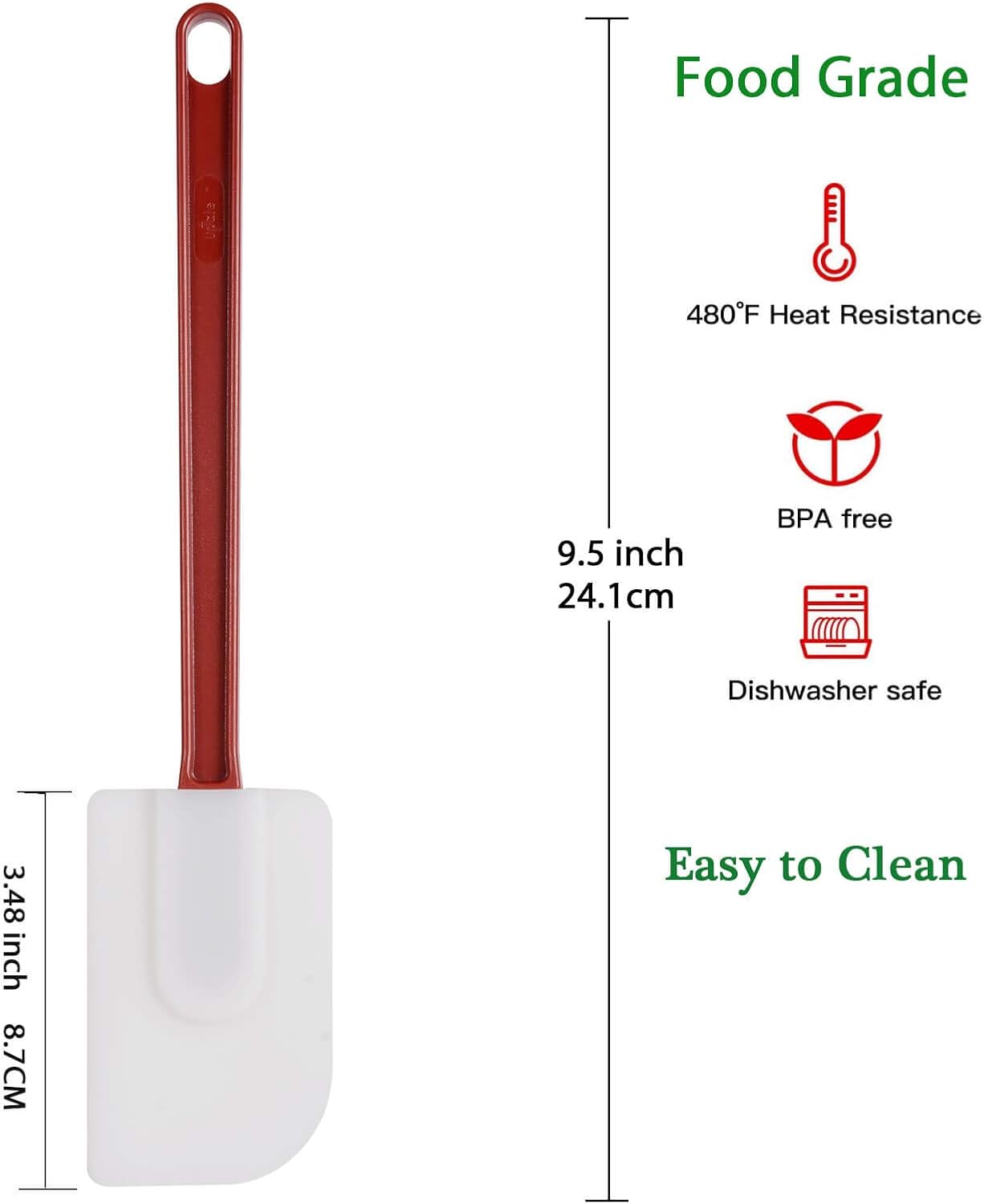 Detalle 2 de Silicone Spatula Set, 9.5-inch