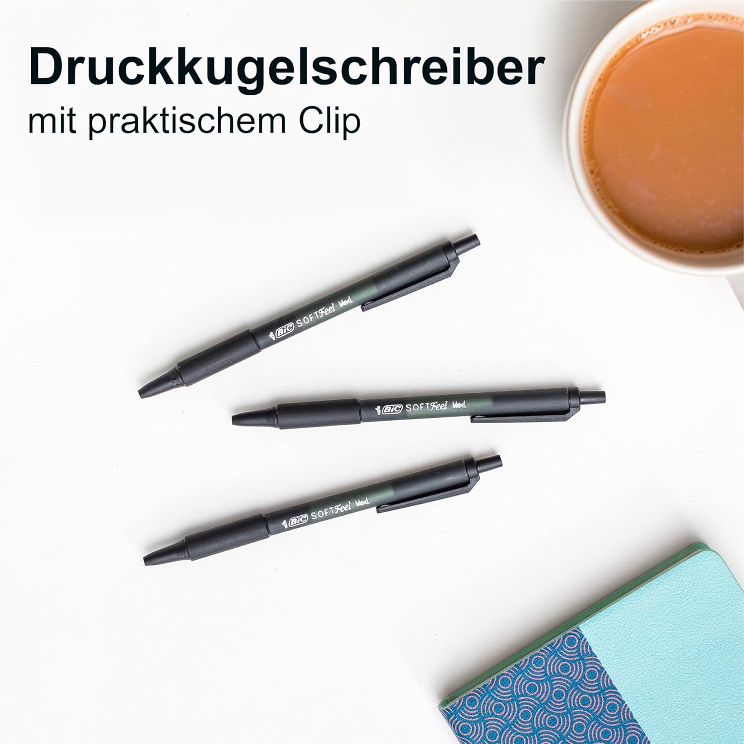 Thumbnail 4 de BIC Soft Feel Clic Grip Kugelschreiber 1,0 mm, 12er Pack 🖊
