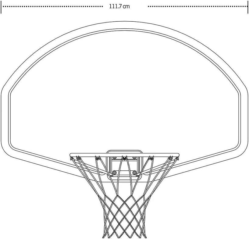 Detalle 2 de LIFETIME 90065 basketkorg för väggmontering med klassisk ring