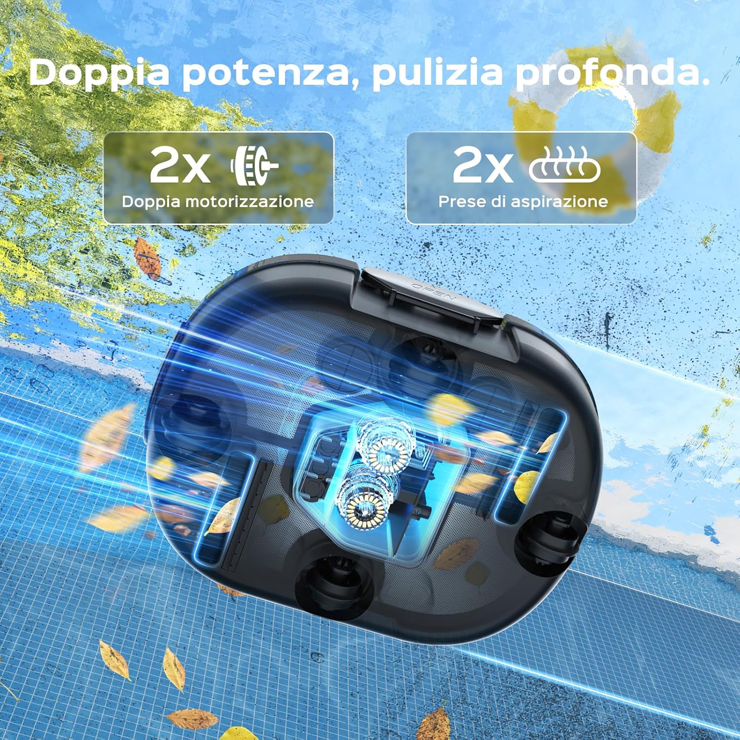 Thumbnail 3 de (2026 Upgrade) S1PRO Robot per Piscina Senza Fili – Autonomia 120 Min, 2 Motori, Fino a 100 m²