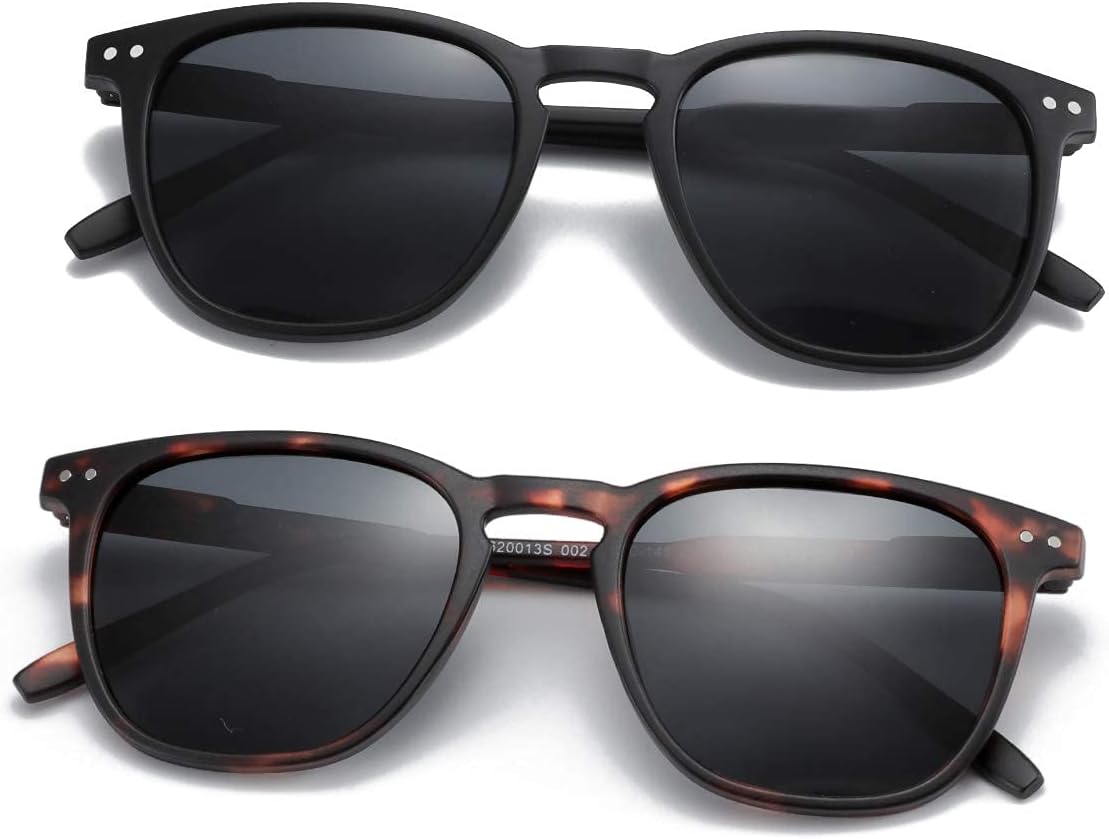 Detalle de ZENOTTIC 2 Paia Occhiali da Sole Polarizzati Unisex: stile retrò con protezione UV400
