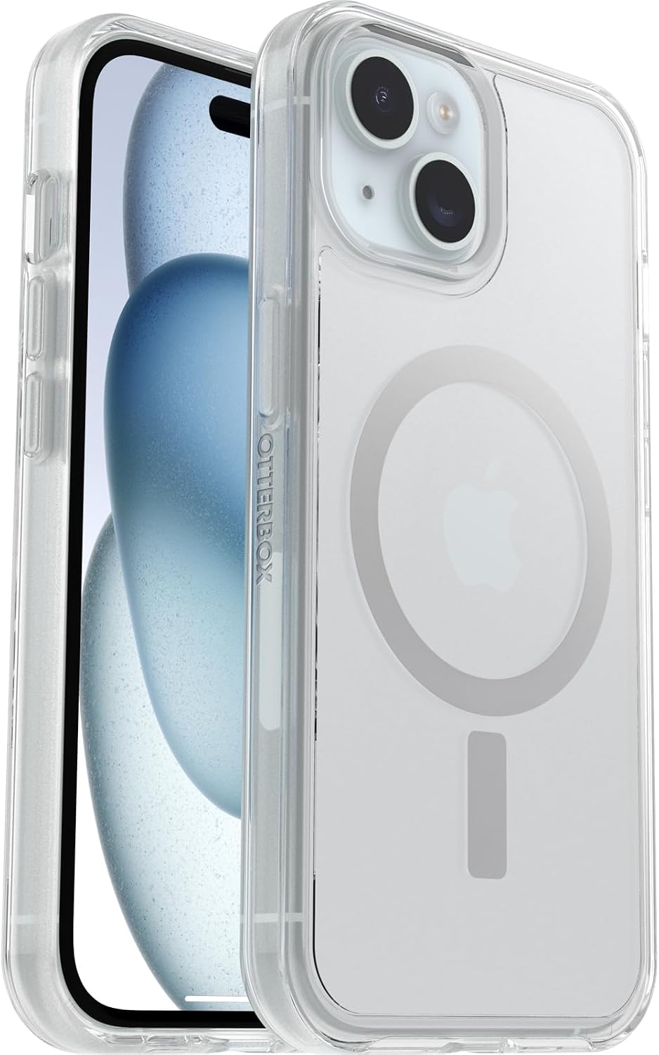 Detalle de OtterBox Symmetry Clear MagSafe pour iPhone 15 Pro — Transparent, ultra-fin et antichoc