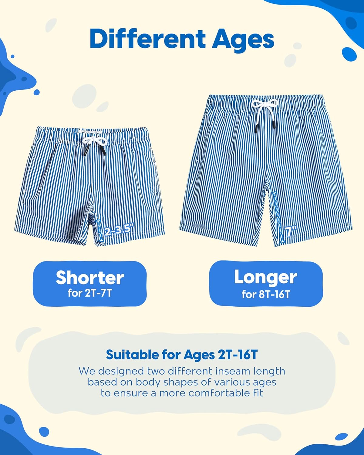 Thumbnail 5 de maamgic Boys Swim Trunks Toddler Swim Shorts: Vibrant Quick-Dry Swimwear for Little Boys