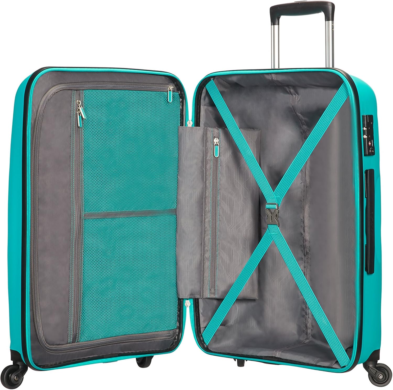 Detalle 2 de American Tourister Bon Air Spinner M da 66 cm (57,5 L) Turchese Deep Turquoise