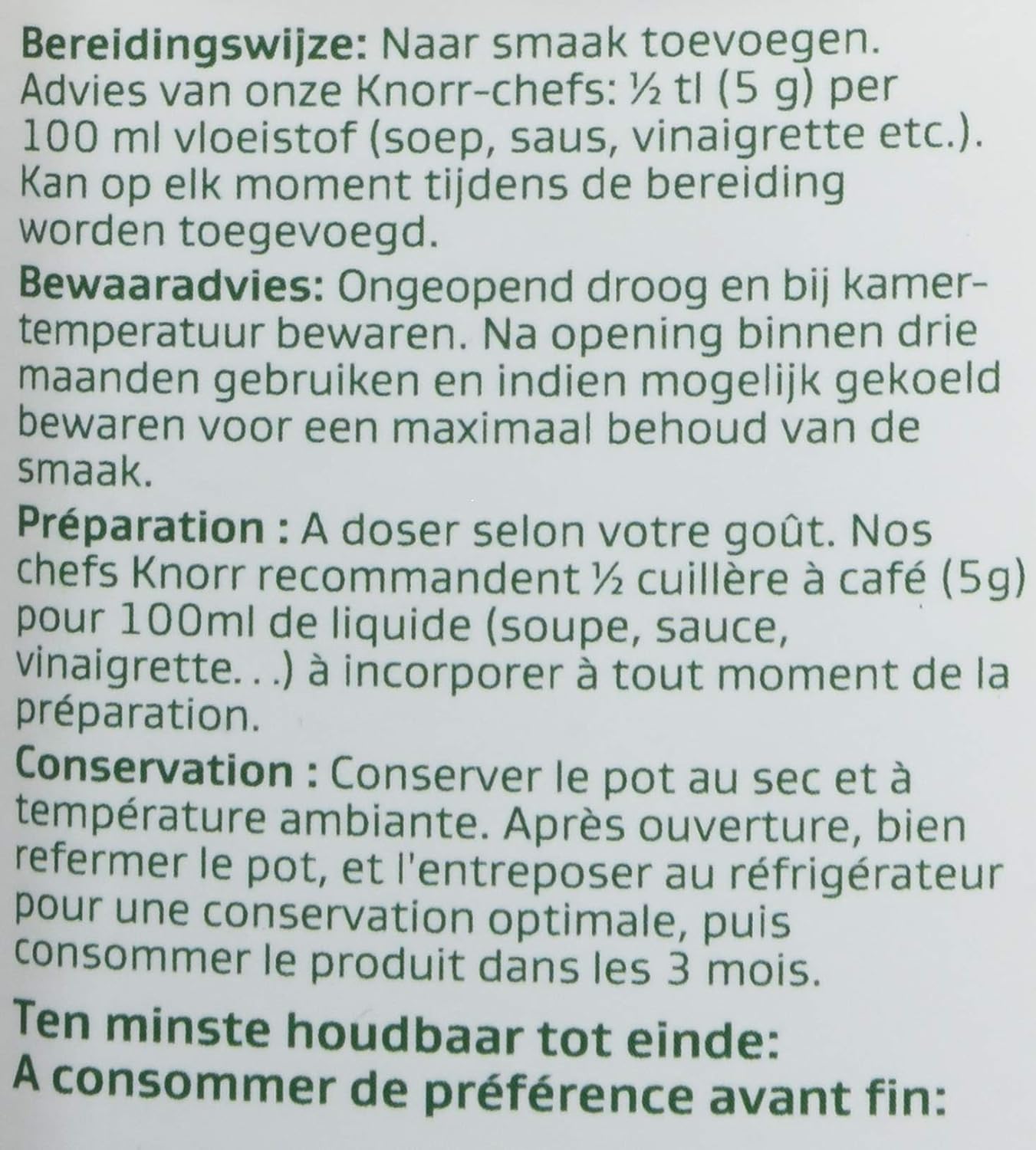 Detalle 2 de Knorr Professional Purée D'ail 750 g – Purée d’ail prête à l’emploi pour vos préparations