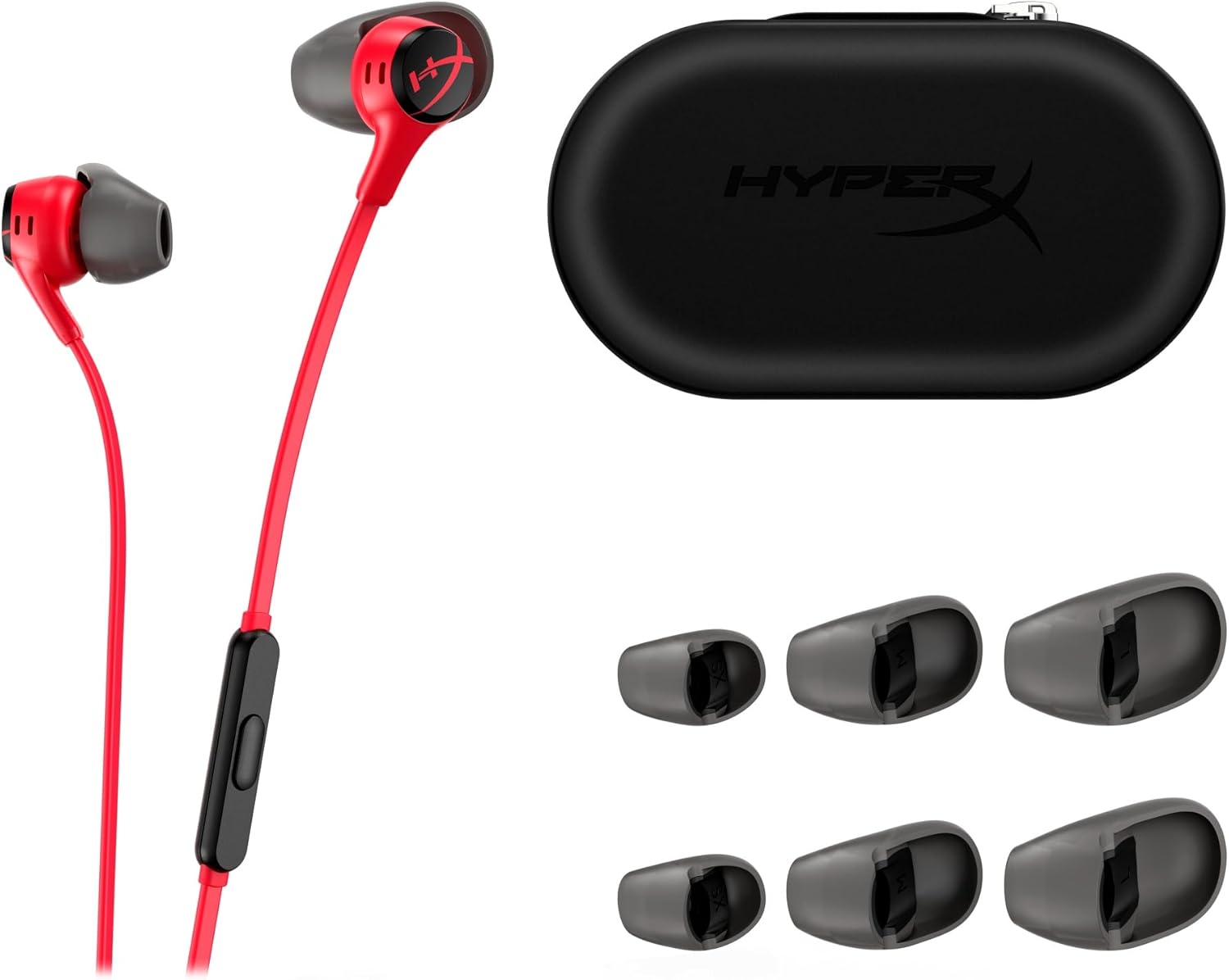 Thumbnail 6 de HyperX Cloud auricolari con connettore a 90° e microfono integrato (rosso)