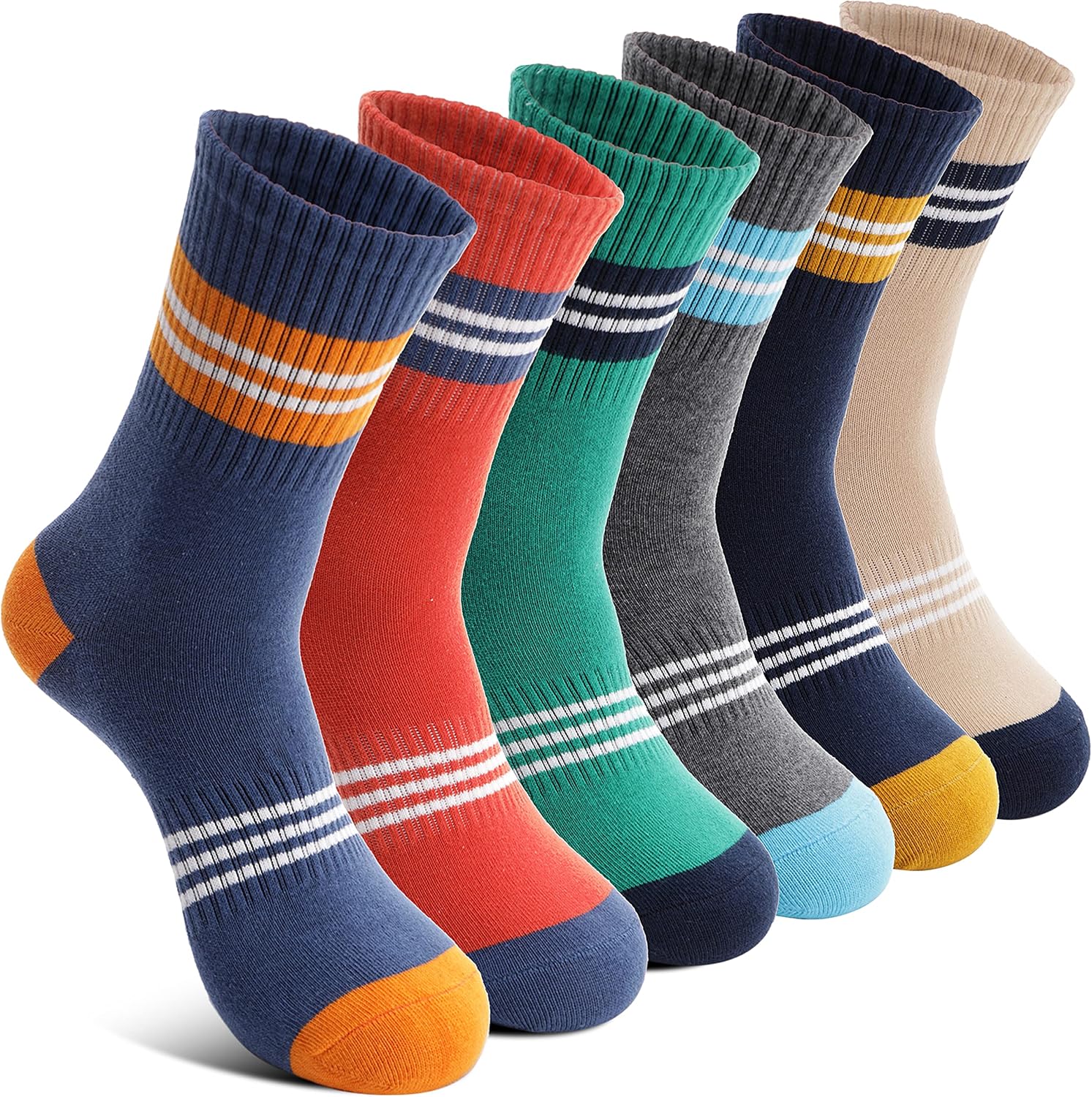 Imagen de Welwoos Kids Athletic Crew Socks 6 Pairs en OfertitasTOP