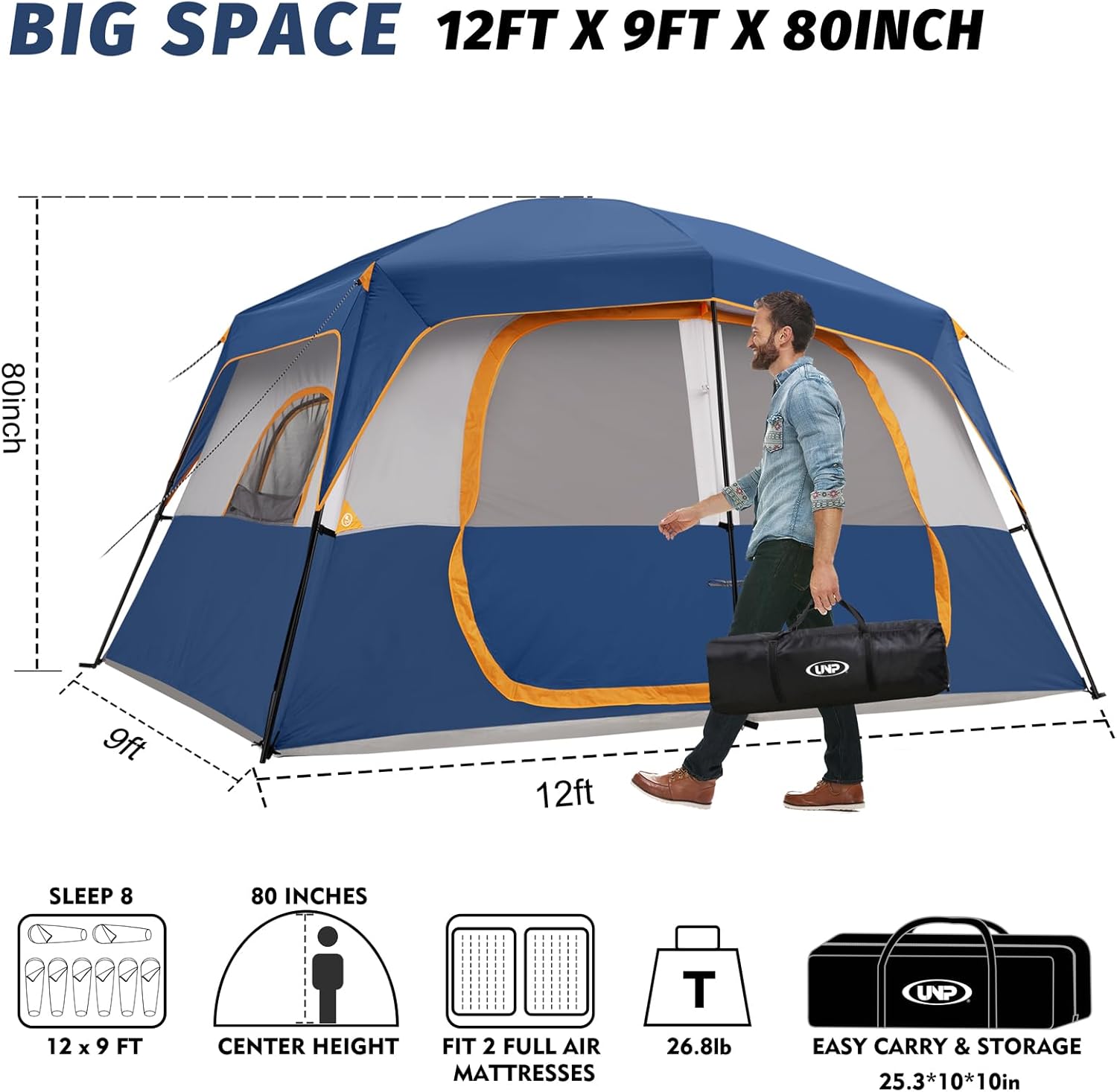 Detalle de UNP Cabin Tent, 8-Person