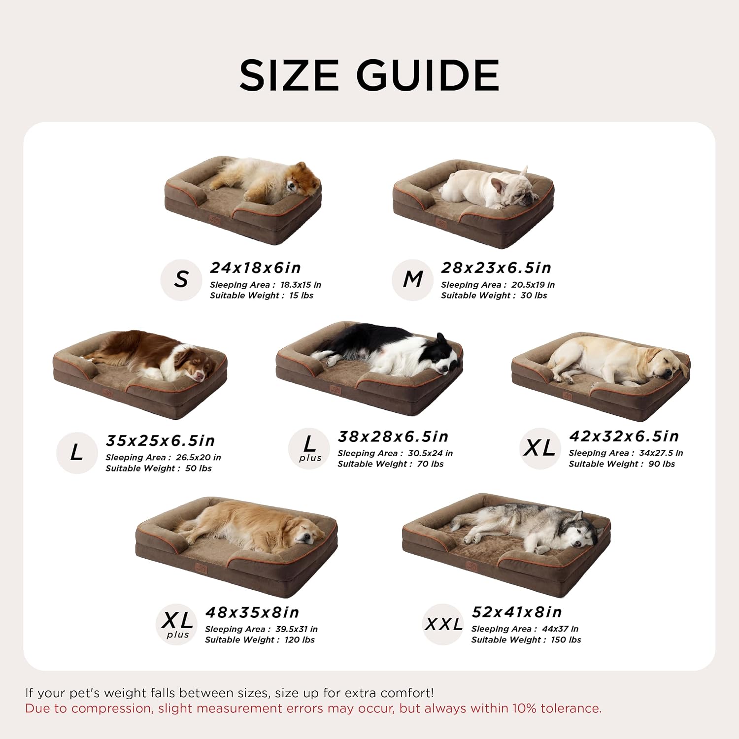Thumbnail 6 de Bedsure Orthopedic Dog Bed 35-inch