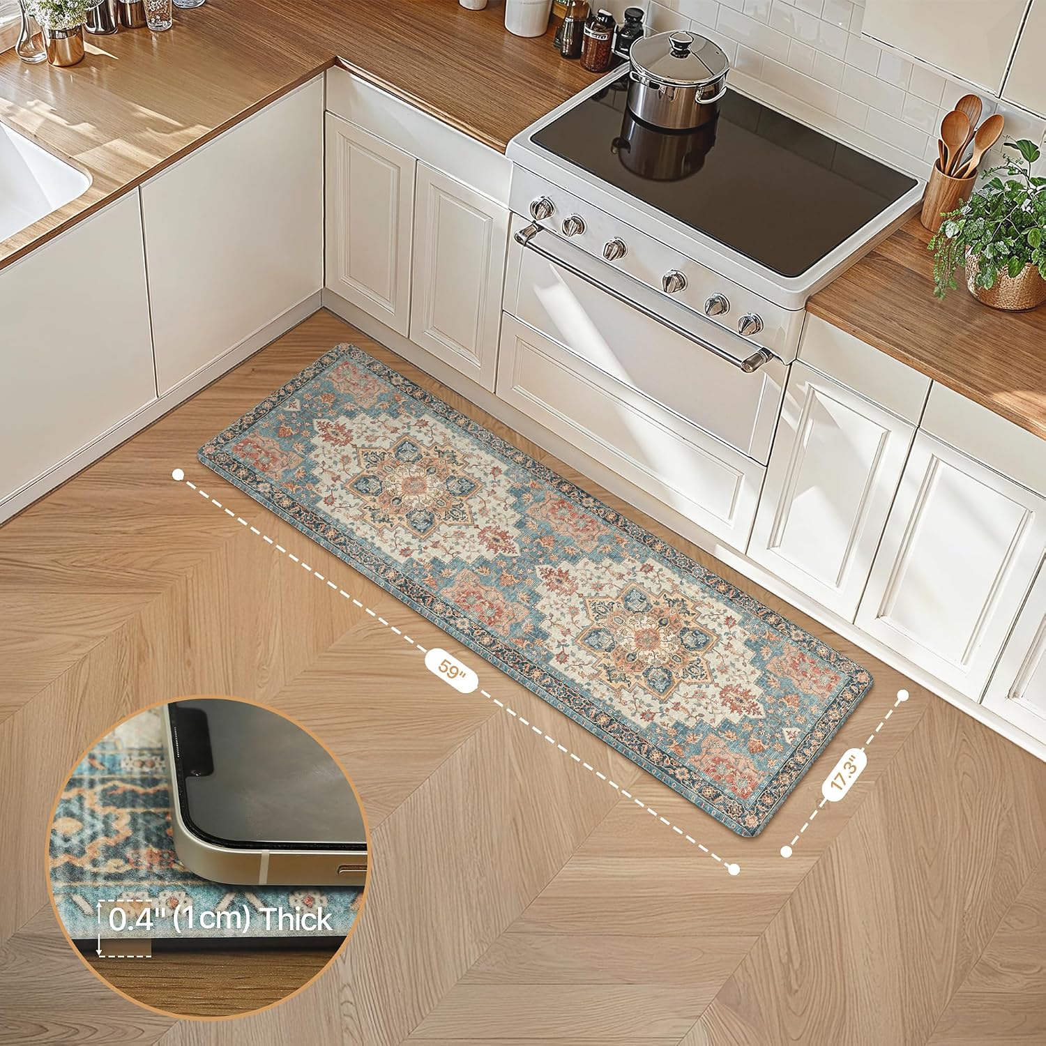 Thumbnail 1 de GENIMO Anti-Fatigue Kitchen Mat, 17" x 59