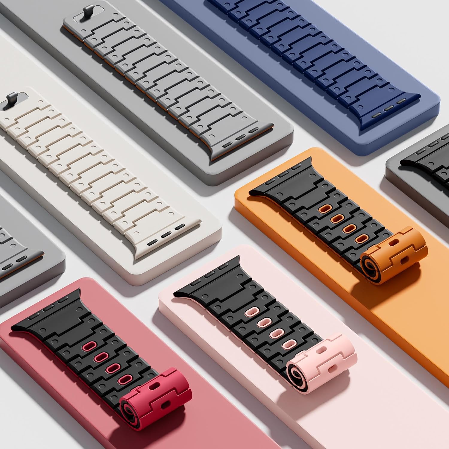 Thumbnail 6 de Bandletic Magnetic Strap for Apple Watch — Soft Silicone, Dual-Security Magnetic & Pin‑Tuck, 42–49mm (for Ultra/Series/SE)