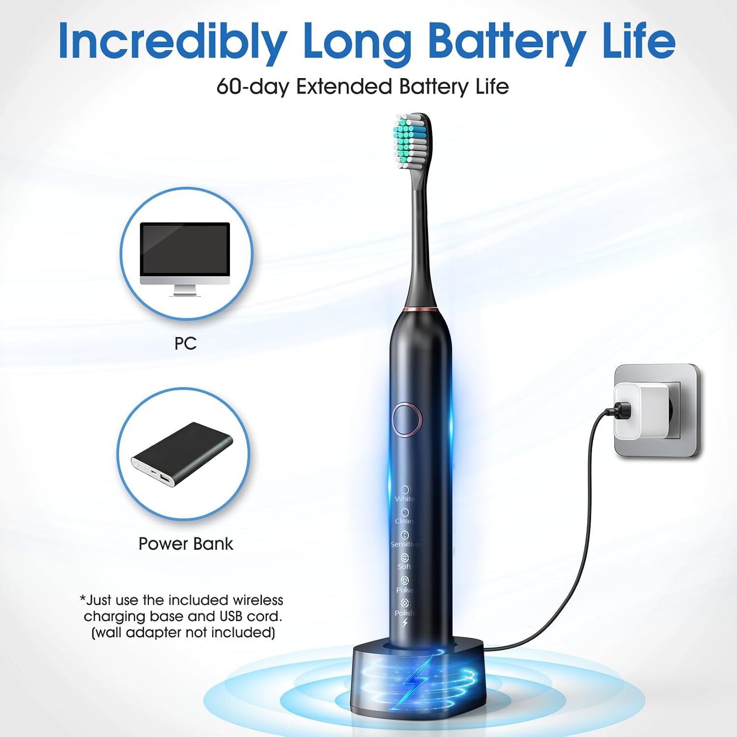 Detalle de Cemobene Electric Toothbrush with 6 Modes