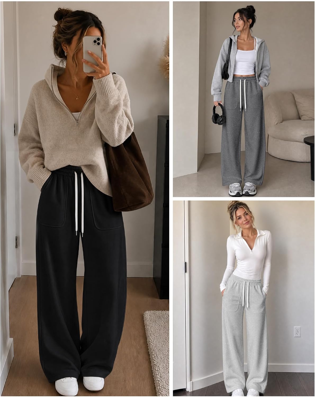 Detalle 2 de SEMARO Wide-Leg Sweatpants, Cotton-Blend