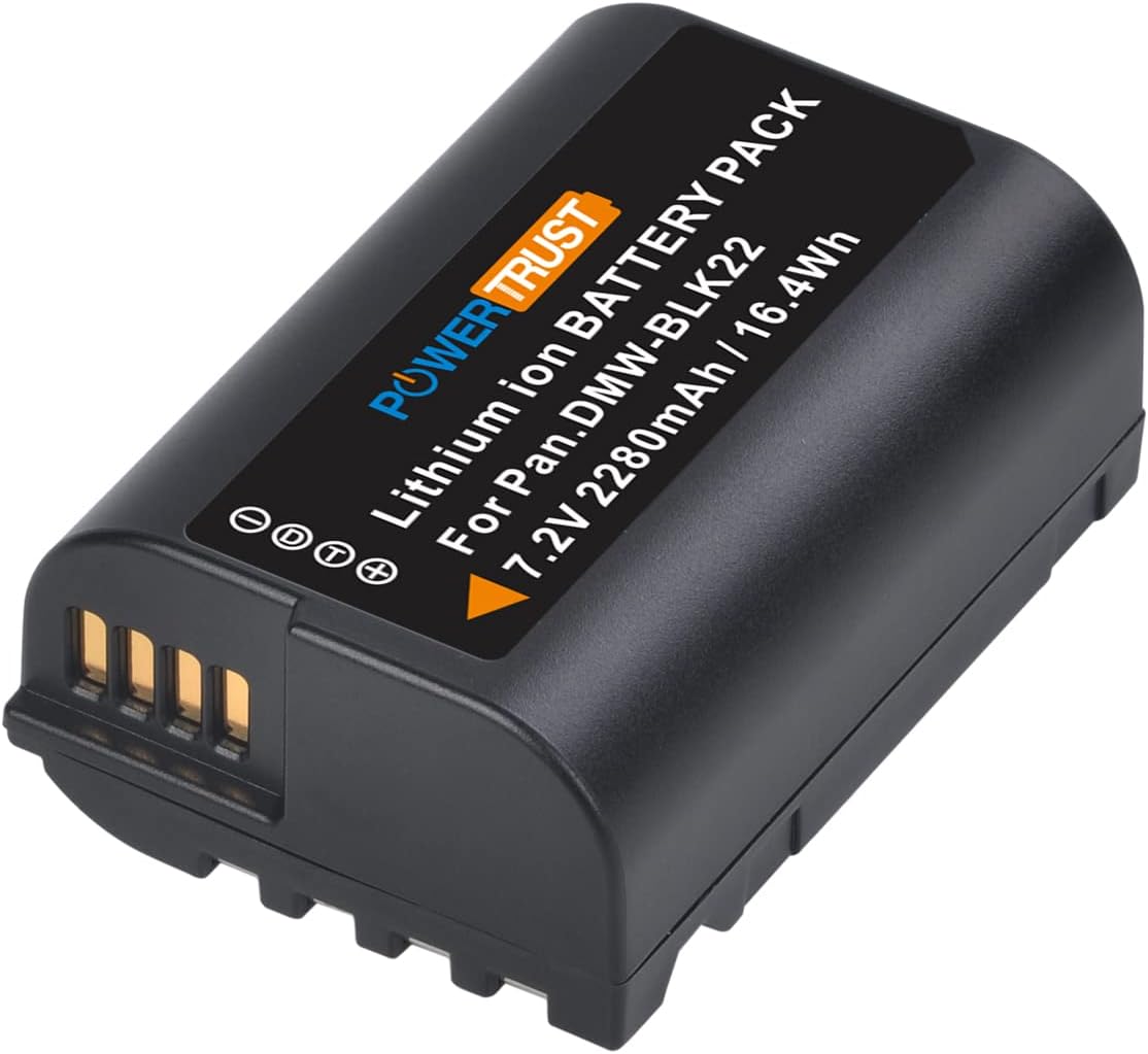 Thumbnail 2 de PowerTrust 2-pack DMW-BLK22 Li-ion batteries for Panasonic Lumix cameras