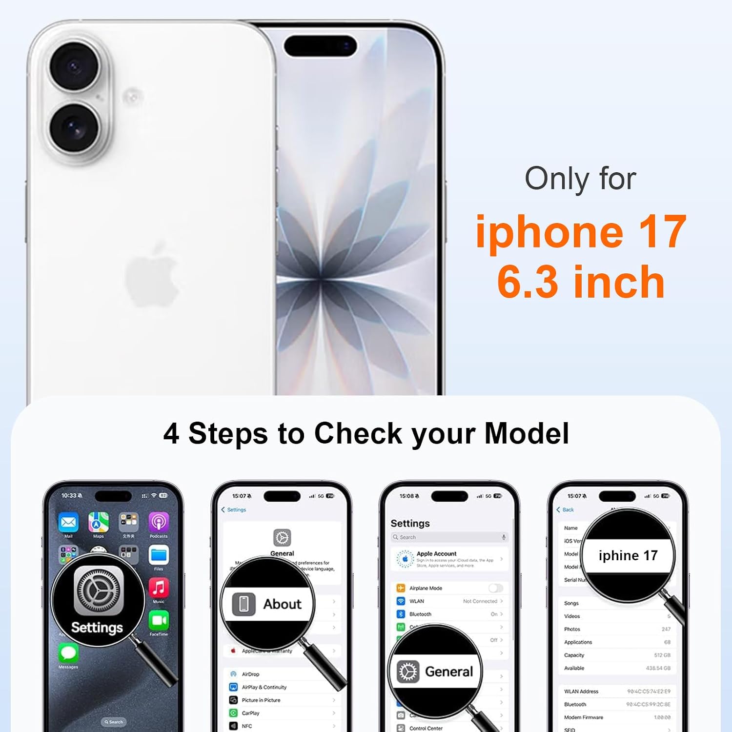 Detalle 2 de Zicpuny iPhone 17 case