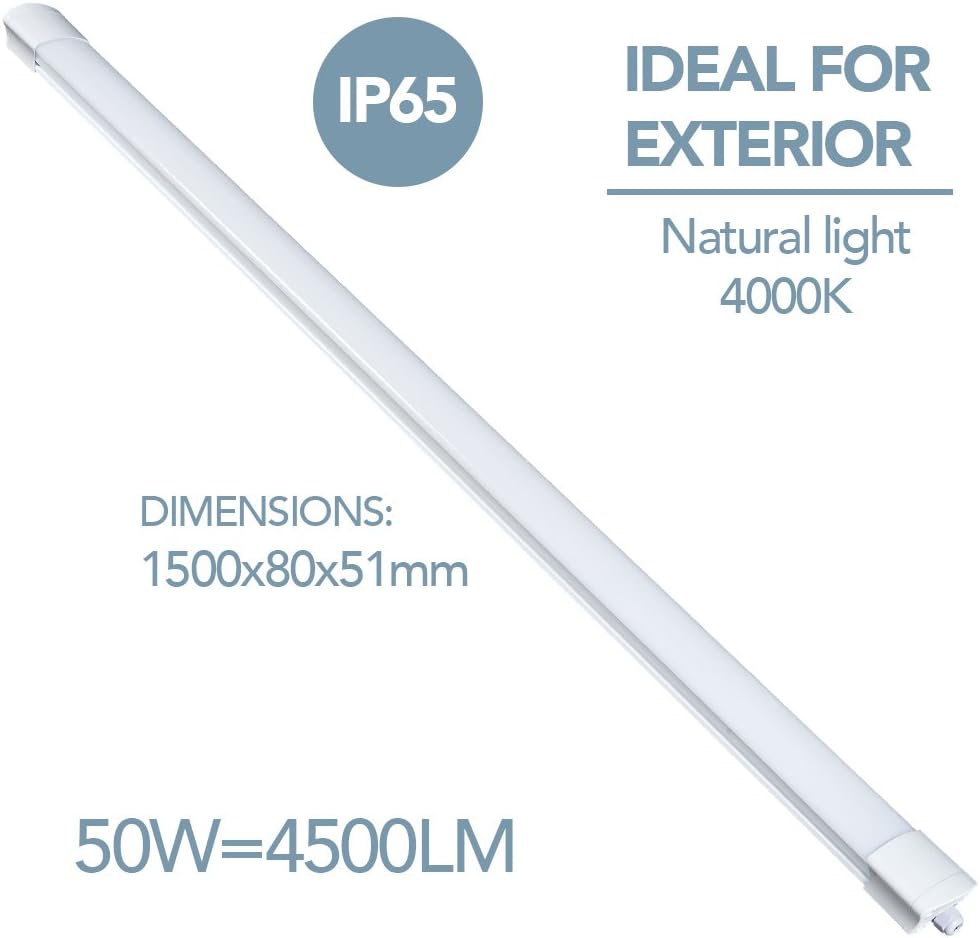 Thumbnail 1 de Electraline 65062 Barra luminosa LED da esterno 150 cm – 50W, 4500 Lumen, 4000K, IP65