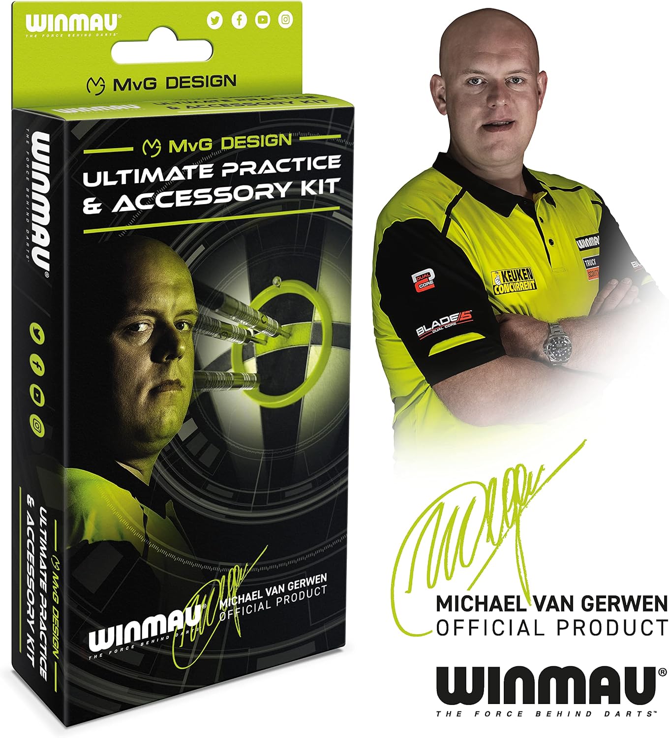 Detalle 2 de WINMAU Michael van Gerwen MvG Darts accessories
