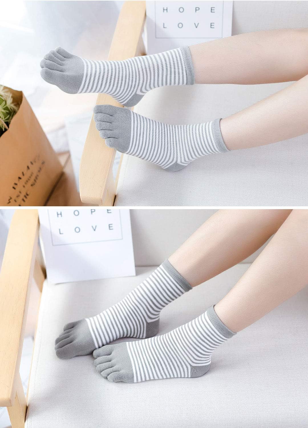 Detalle de Chaussette à Doigts Femme 4/5 paires 36-41