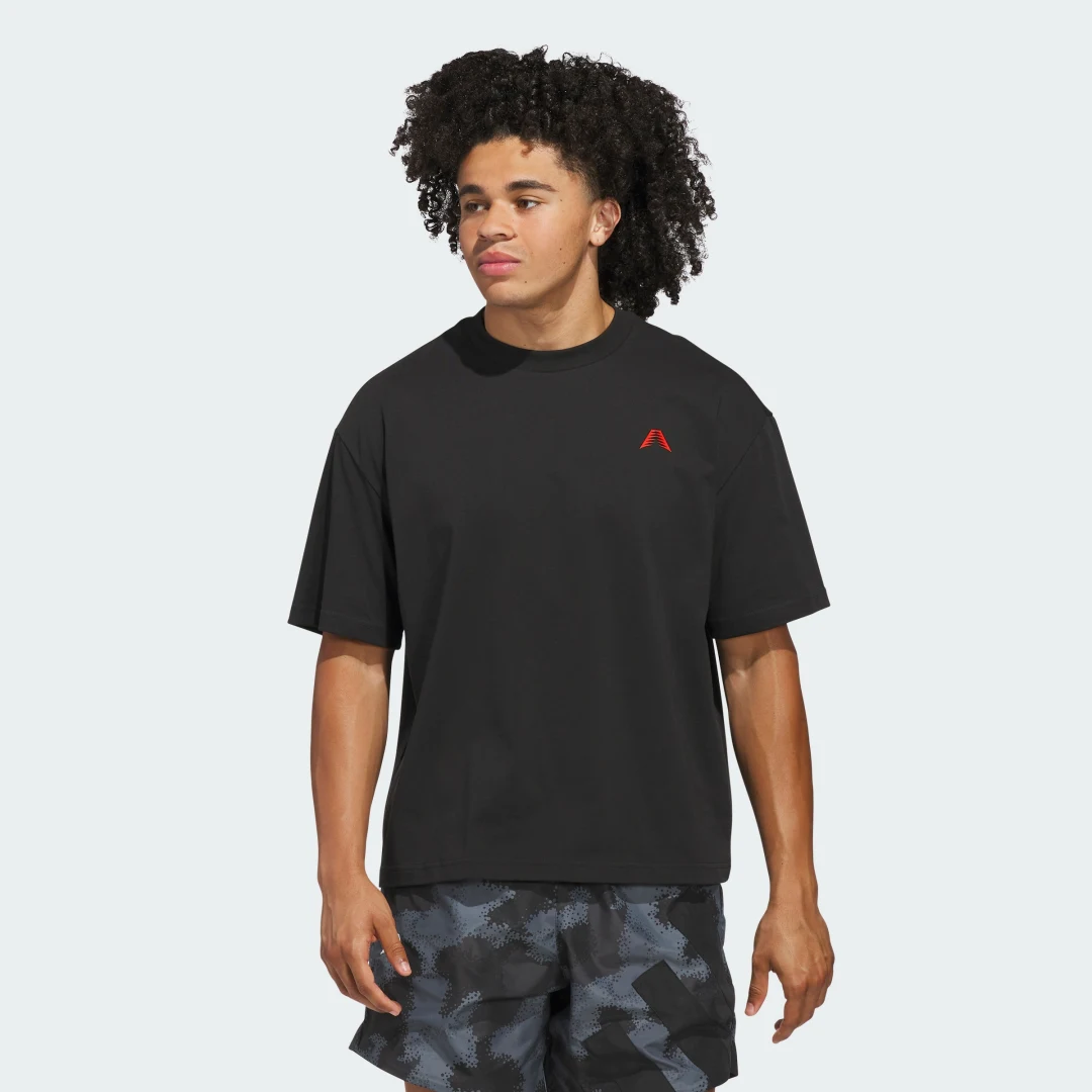Detalle 2 de Anthony Edwards Tee de Adidas – Negro
