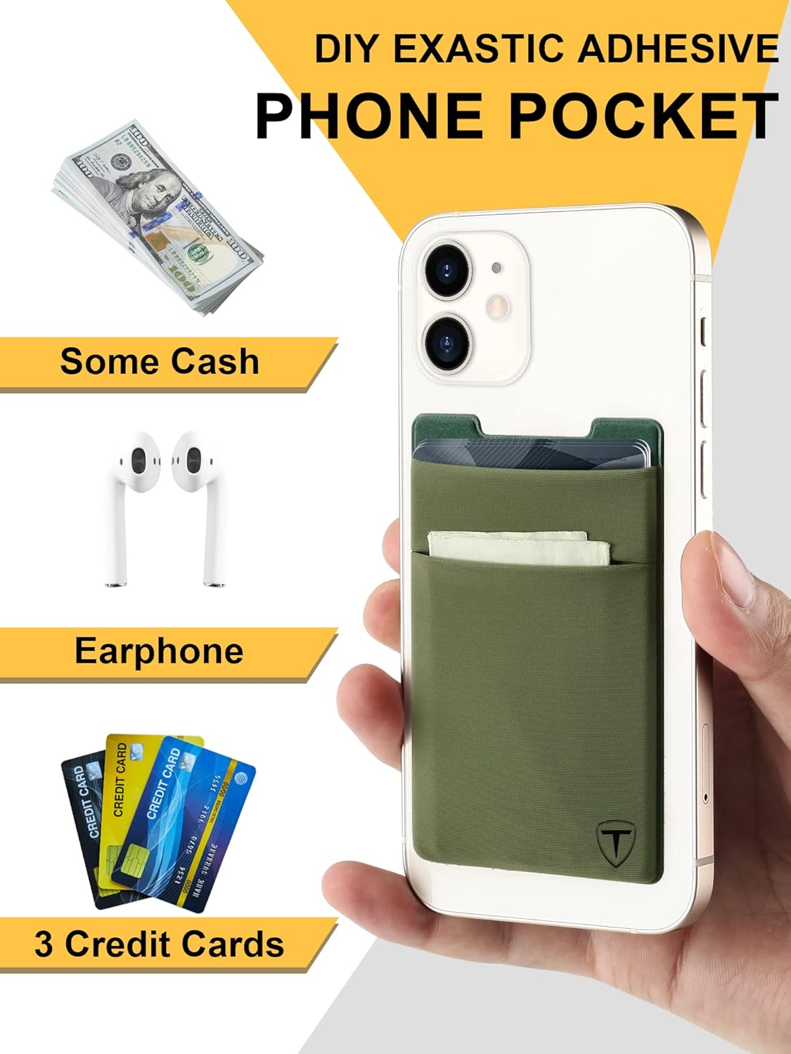 Thumbnail 4 de TOYFID Slim Wallet for Men with Pop-Up Card Access and RFID Blocking