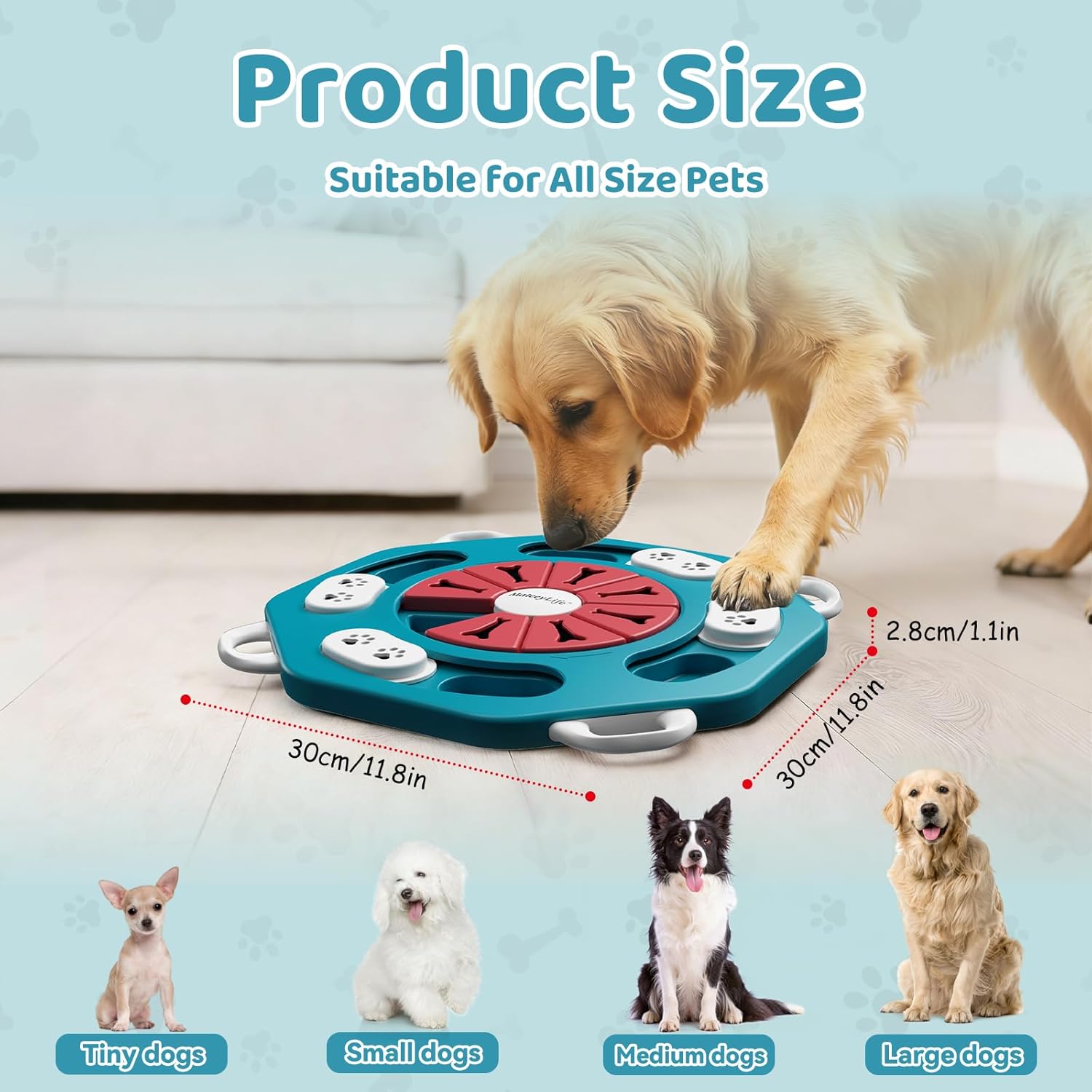 Thumbnail 1 de MateeyLife Interactive Dog Toys: Two-Mode Puzzle & Treat Dispenser for Brain Boost & Slow Feeding