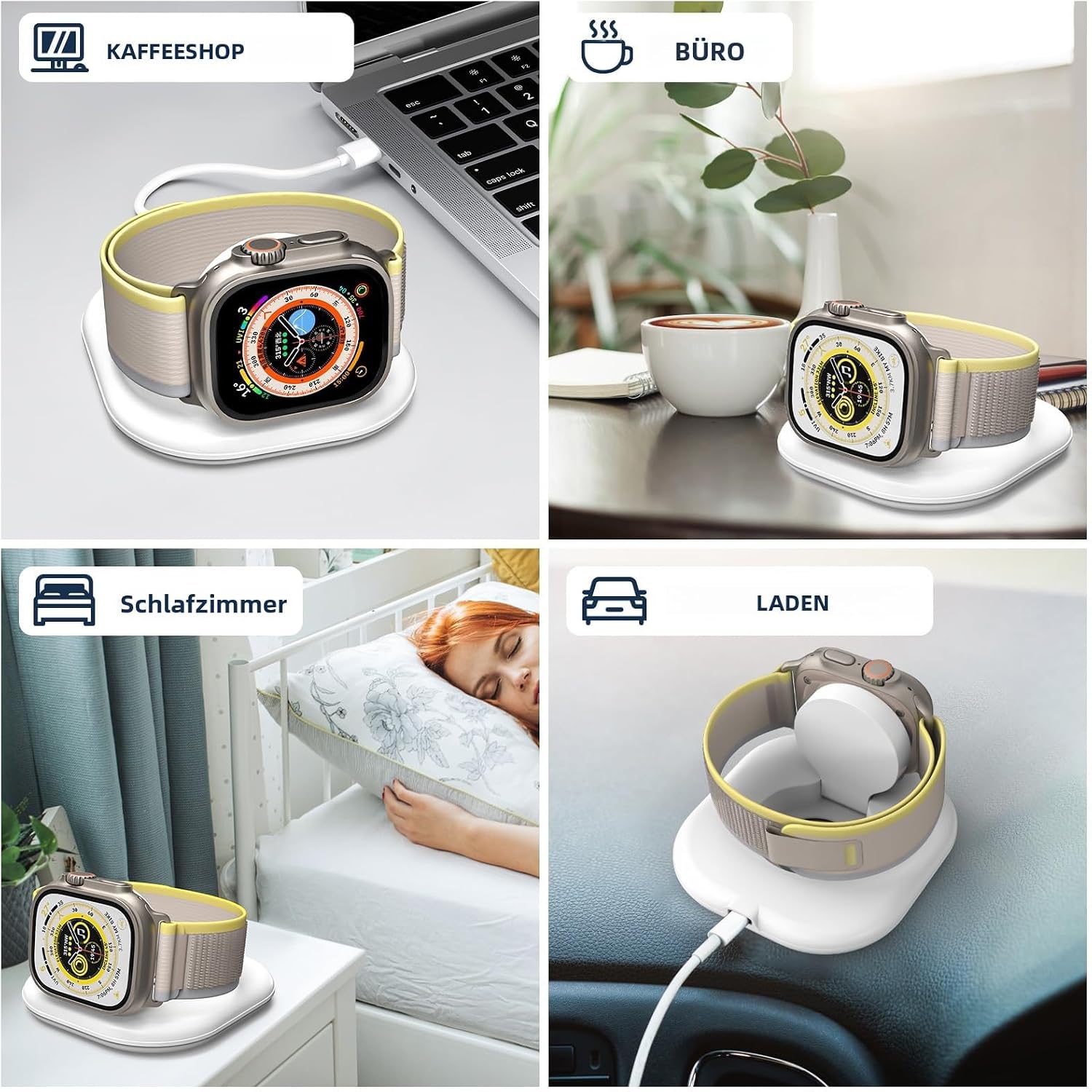 Thumbnail 5 de KTEBO Apple Watch Charger Cable with Dock 1m