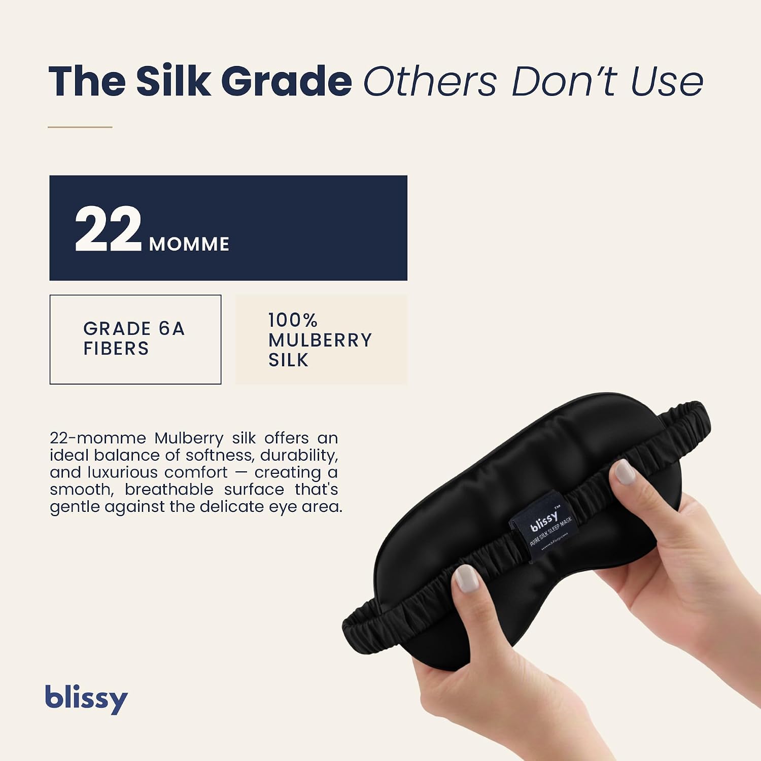Detalle de Blissy Silk Sleep Mask