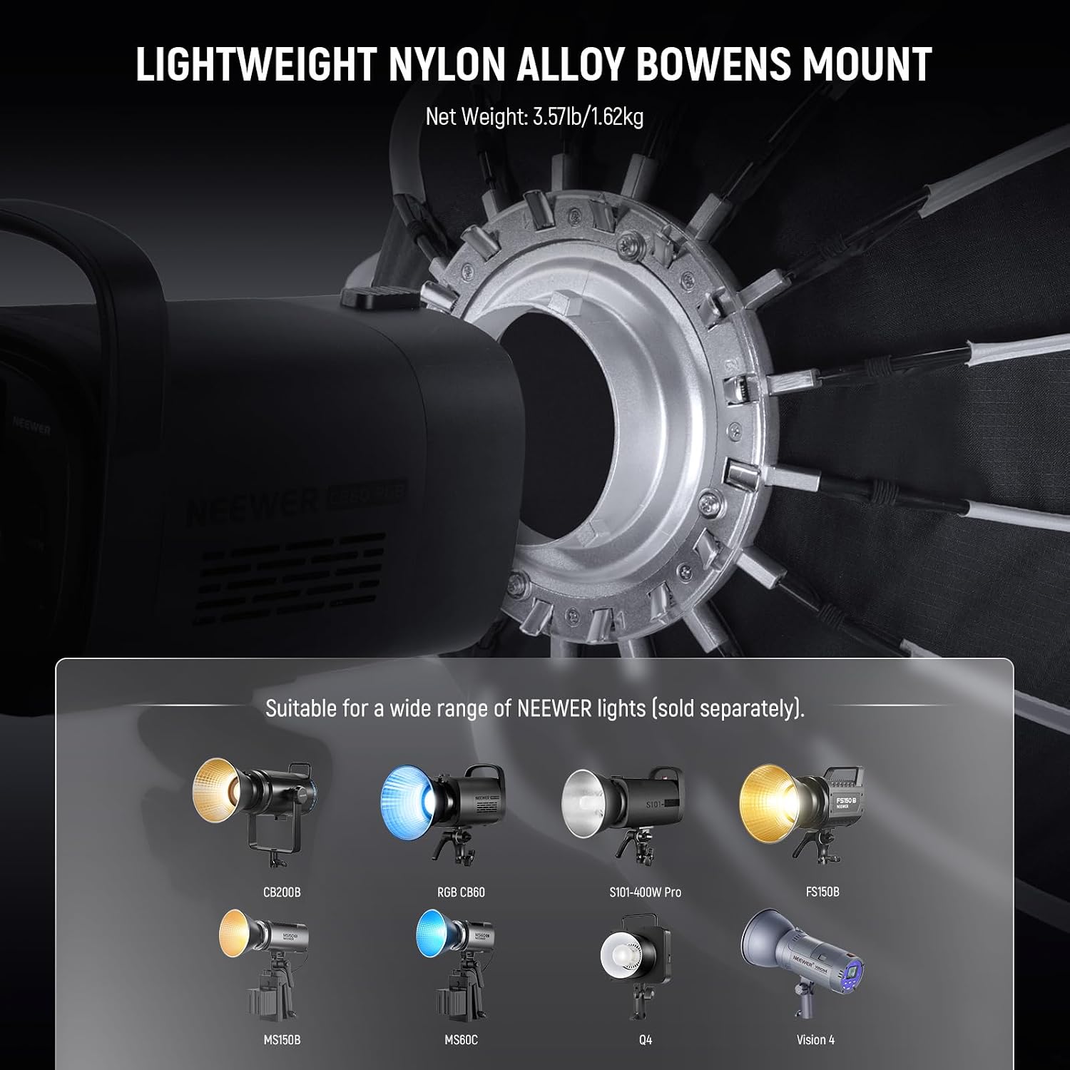 Detalle 2 de NEEWER NS38P Parabol-Softbox mit Bowens Mount