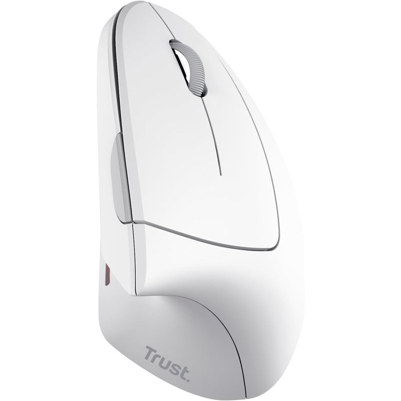 Detalle de Trust Verto Ratón ergonómico vertical inalámbrico 1600 DPI blanco 🖱