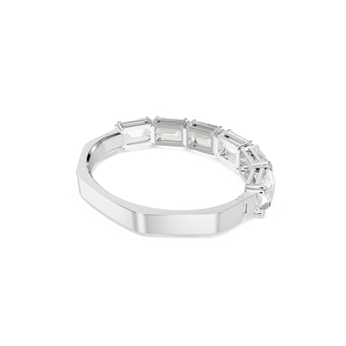 Detalle de Swarovski Bracelet-jonc Millenia, taille octogonale – Blanc, métal rhodié