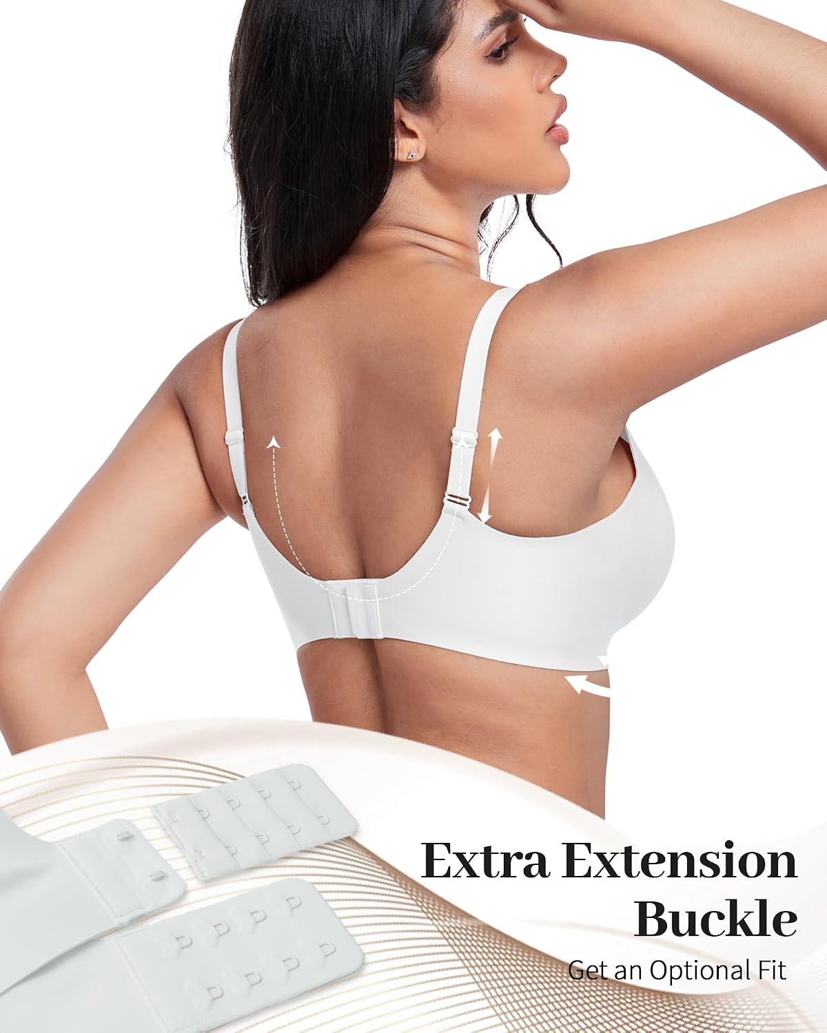 Thumbnail 4 de GXOULRRA Jelly Bra Wireless Plunge Bralette, Deep V-Neck and Back Smoothing